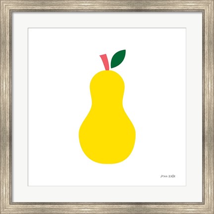 Framed Yellow Pear Print
