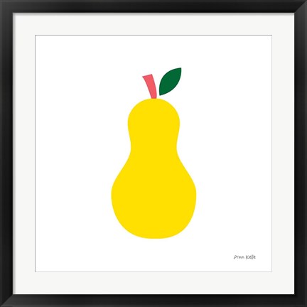 Framed Yellow Pear Print