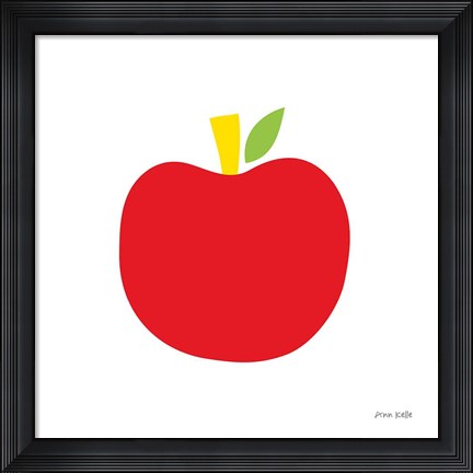 Framed Red Apple Print