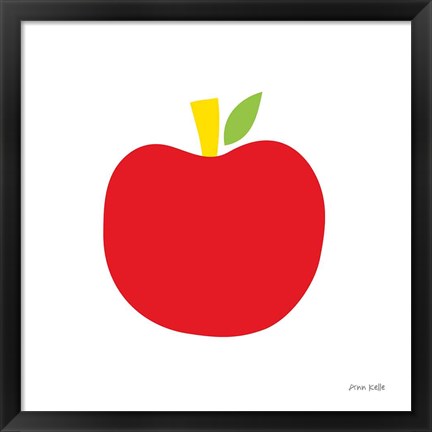 Framed Red Apple Print