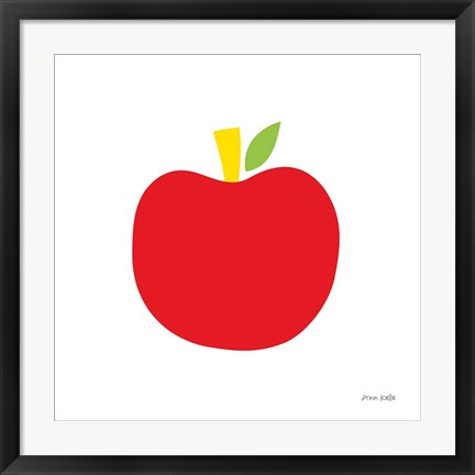 Framed Red Apple Print