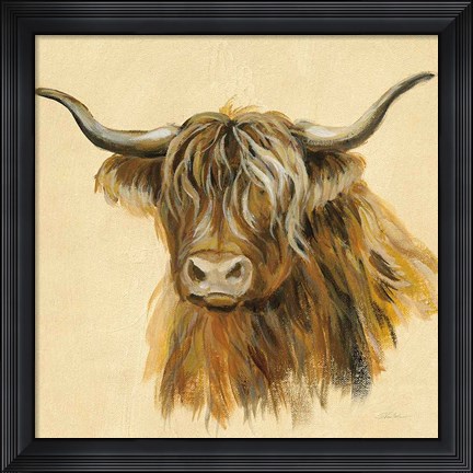 Framed Highland Animal Cow Print