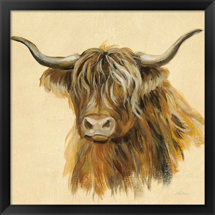 Framed Highland Animal Cow Print