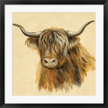 Framed Highland Animal Cow Print