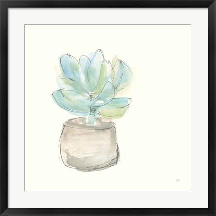 Framed Succulent I Print