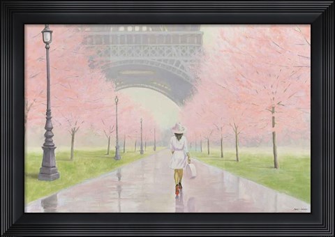 Framed Printemps a Paris I Print