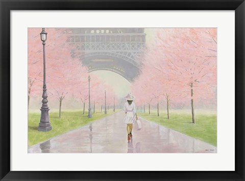 Framed Printemps a Paris I Print