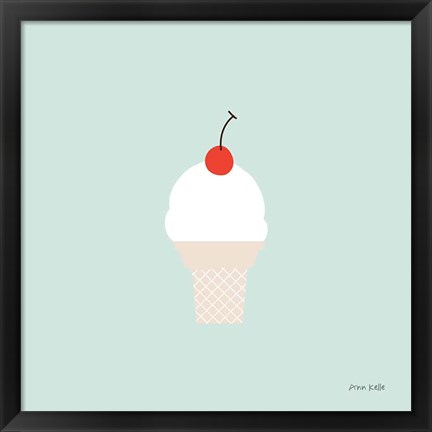 Framed Ice Cream Cone II Print