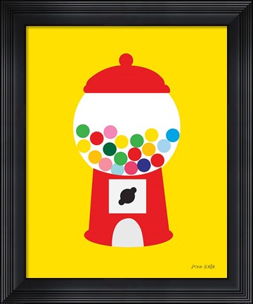Framed Gumball Machine Print