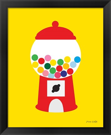 Framed Gumball Machine Print