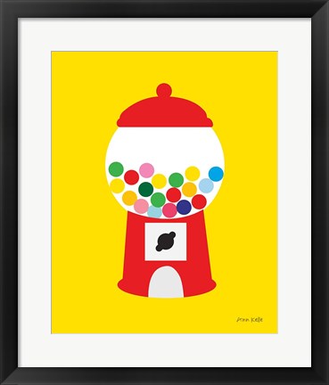 Framed Gumball Machine Print