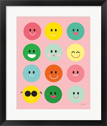 Framed Happy Circles Print