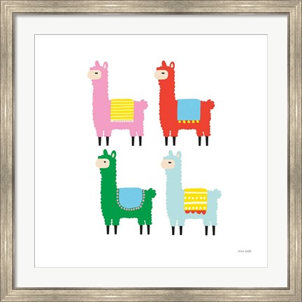 Framed Llamas Print