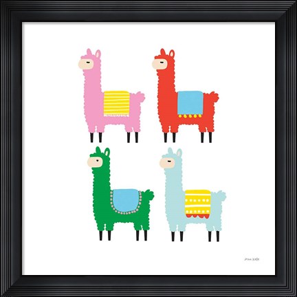 Framed Llamas Print