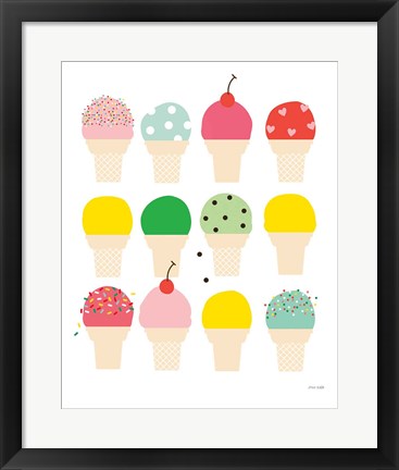 Framed Ice Cream Fun Print