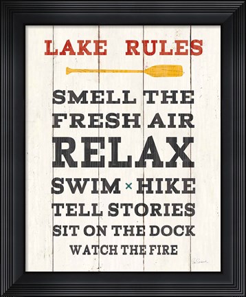 Framed Cabin Life VI Neutral Print