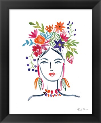 Framed Flower Girl II Print