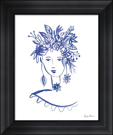 Framed Flower Girl I Print