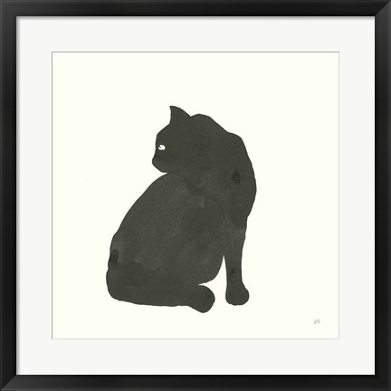 Framed Black Cat IV Print