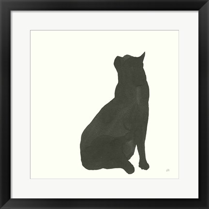Framed Black Cat II Print