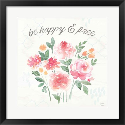 Framed Boho Ride V Print