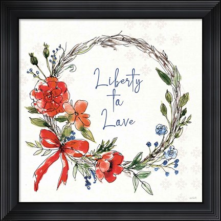 Framed Americana Mood VI Print
