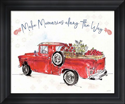 Framed Americana Mood IX Print