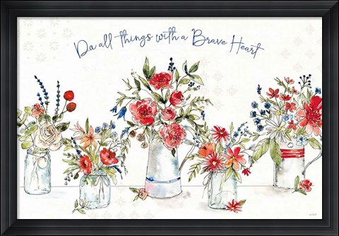 Framed Americana Mood I Print