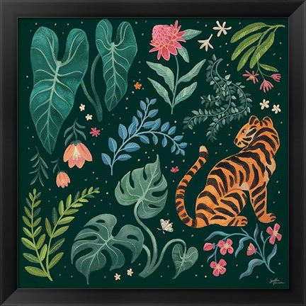 Framed Jungle Love V Print