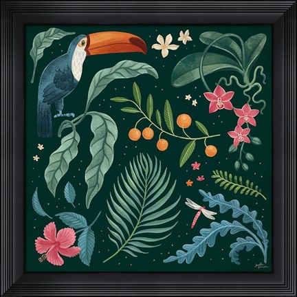 Framed Jungle Love III Print