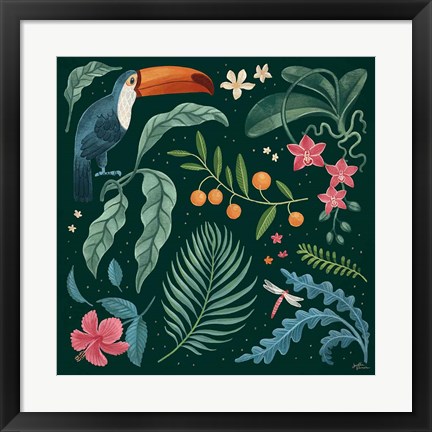 Framed Jungle Love III Print