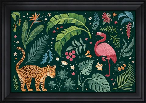 Framed Jungle Love II Print