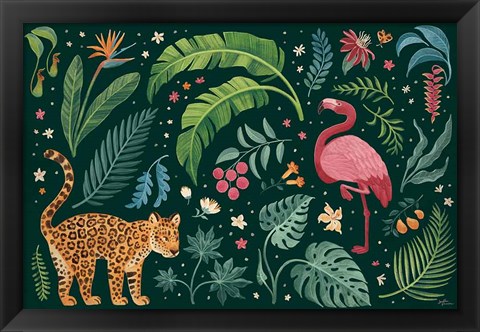 Framed Jungle Love II Print