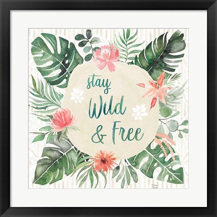 Framed Paradise Petals V Print