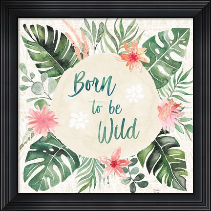 Framed Paradise Petals IV Print