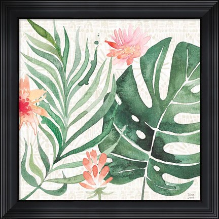 Framed Paradise Petals III Print