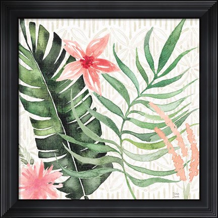 Framed Paradise Petals II Print