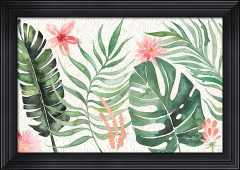 Framed Paradise Petals I Print