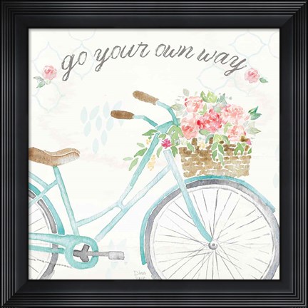 Framed Boho Ride II no Eiffel Tower Print