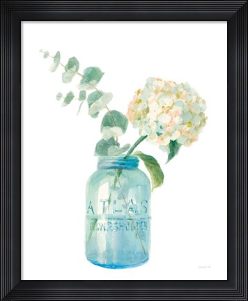 Framed Floursack Home VI on White Print