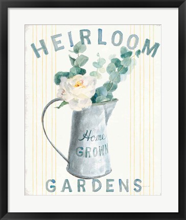 Framed Floursack Home V Print