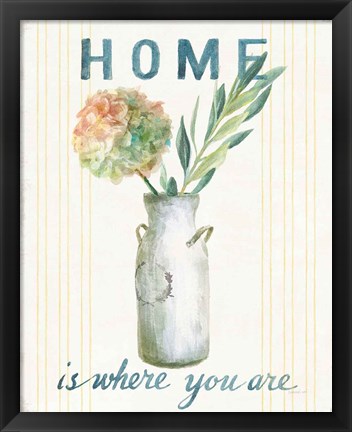 Framed Floursack Home III Print