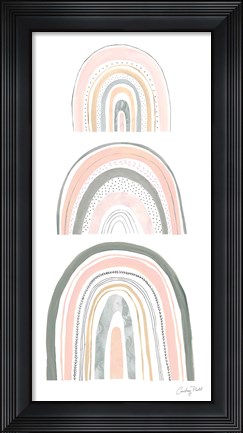 Framed Boho Rainbow VI Print