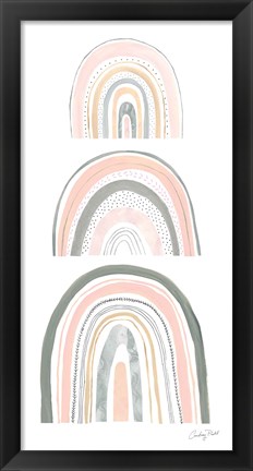 Framed Boho Rainbow VI Print