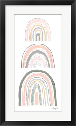 Framed Boho Rainbow VI Print