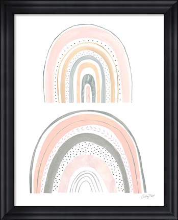 Framed Boho Rainbow IV Print