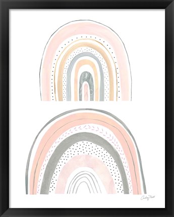 Framed Boho Rainbow IV Print