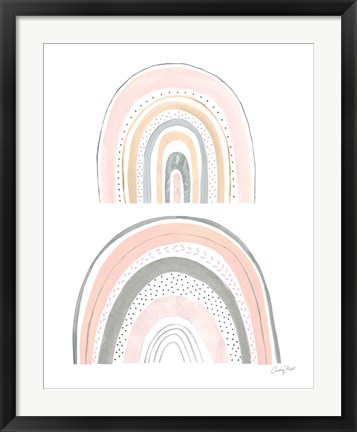 Framed Boho Rainbow IV Print