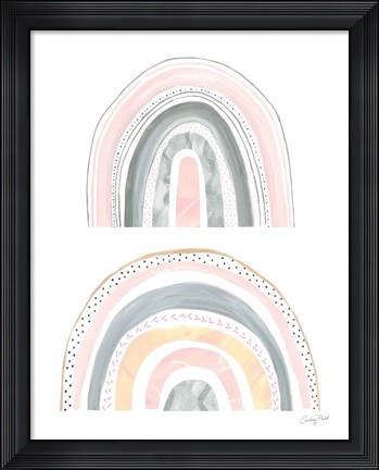 Framed Boho Rainbow III Print