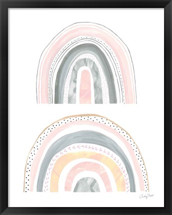 Framed Boho Rainbow III Print